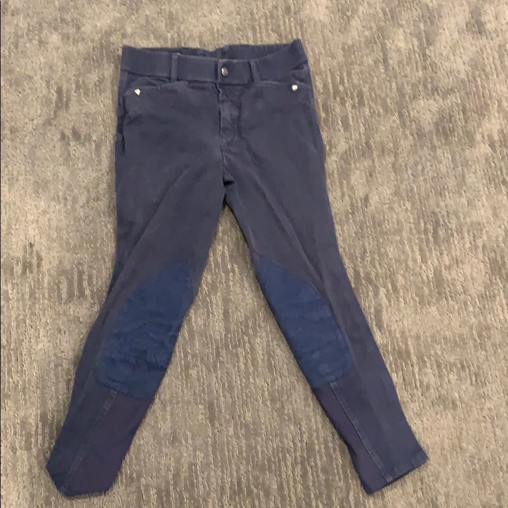 navy ariat riding pants